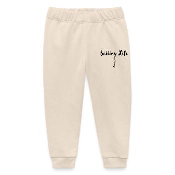 Sailing & Boating - Sail Love - Baby Organic Sweatpants by Stanley/Stella - soft Ecru - Front