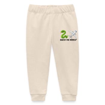 Toy Hose and Airplane Design - Baby Organic Sweatpants by Stanley/Stella - soft Ecru - Front