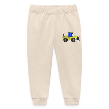 Excavator - Baby Organic Sweatpants by Stanley/Stella - soft Ecru - Front