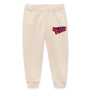 Super Hero Statement - Baby Organic Sweatpants by Stanley/Stella - soft Ecru - Front