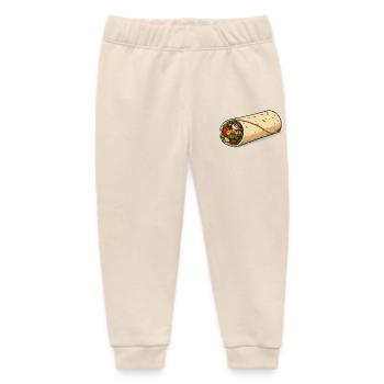 Colourful burrito wrap - Baby Organic Sweatpants by Stanley/Stella - soft Ecru - Front