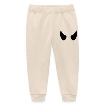 Devil Horns - Baby Organic Sweatpants by Stanley/Stella - soft Ecru - Front