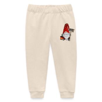 Construction Gnome – Construction Worker Gnome - Baby Organic Sweatpants by Stanley/Stella - soft Ecru - Front