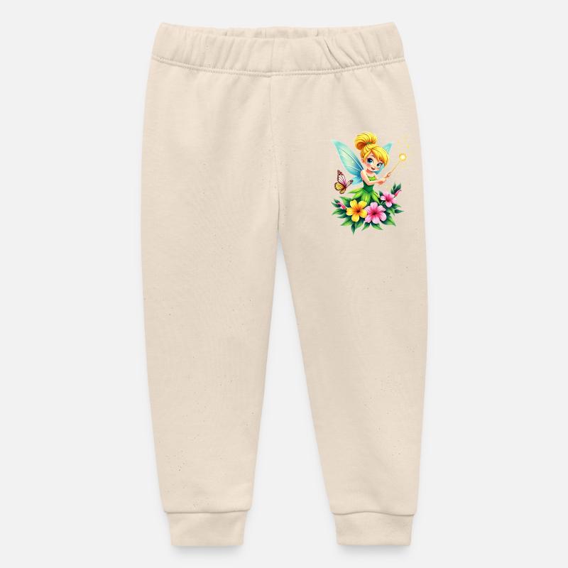 Elfee - Pantalon de jogging bébé bio Stanley/Stella - écru doux