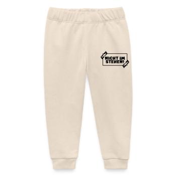 Toilettensprüche - NICHT IM STEHEN - Baby Organic Jogginghose Baby Tumbler von Stanley/Stella - Natur - Vorne