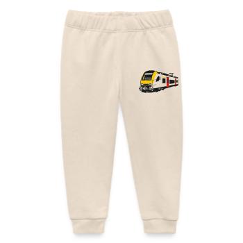 Belgian Electric Multiple Unit Class 08 - Baby Organic Sweatpants by Stanley/Stella - soft Ecru - Front