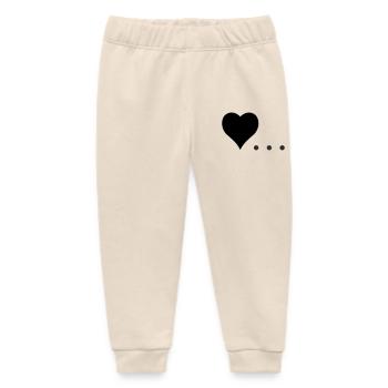 Herz mit drei Punkten – Symbol Design - Baby Organic Jogginghose Baby Tumbler von Stanley/Stella - Natur - Vorne