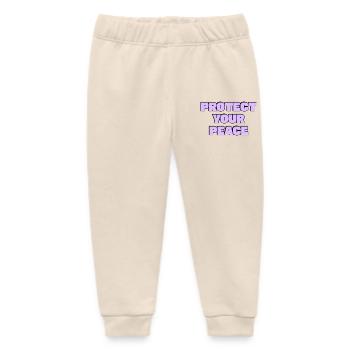 Beschütze deinen Frieden - Baby Organic Jogginghose Baby Tumbler von Stanley/Stella - Natur - Vorne
