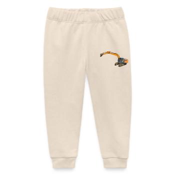 Bucket excavator intervenes - Baby Organic Sweatpants by Stanley/Stella - soft Ecru - Front