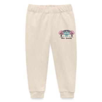 Bonn Old Post Office, Cherry Tree Blossoms, Germany - Baby Organic Sweatpants by Stanley/Stella - soft Ecru - Front
