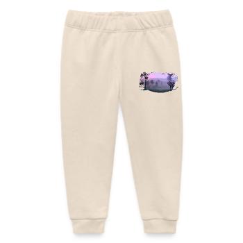 landscape - Baby Organic Sweatpants by Stanley/Stella - soft Ecru - Front