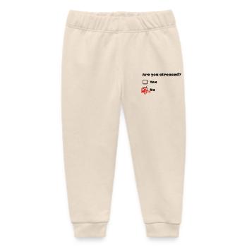 Are you stressed? Are you stressed? - Baby Organic Sweatpants by Stanley/Stella - soft Ecru - Front