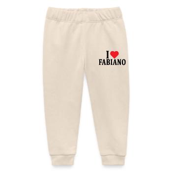 I love Fabiano T-Shirt T-Shirt Geschenkidee - Baby Organic Jogginghose Baby Tumbler von Stanley/Stella - Natur - Vorne