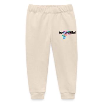 be you tiful - Baby Organic Sweatpants by Stanley/Stella - soft Ecru - Front