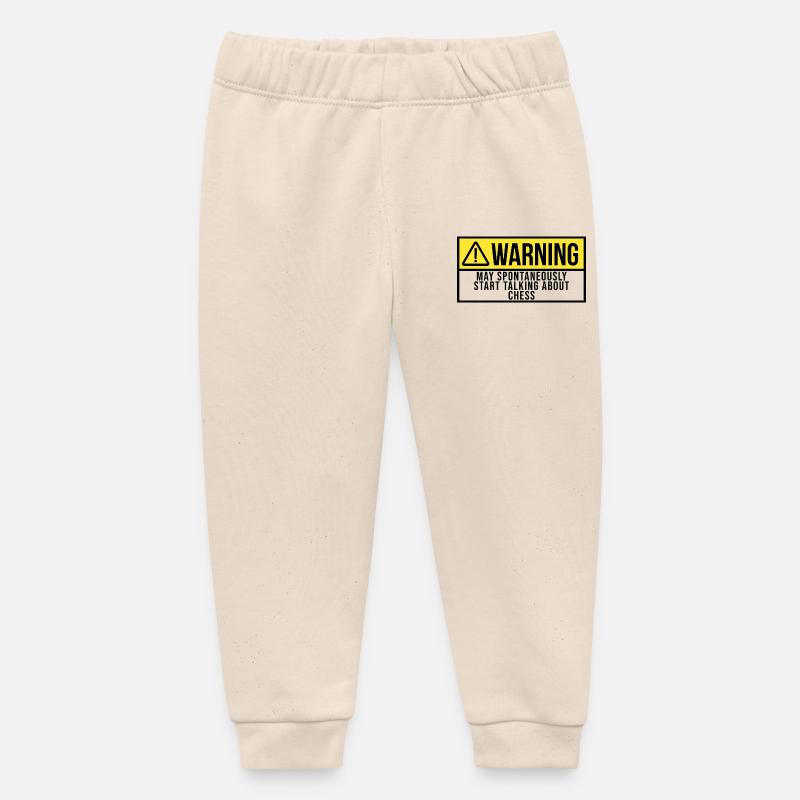 échecs - Pantalon de jogging bébé bio Stanley/Stella - écru doux