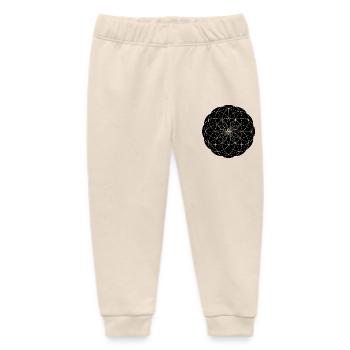 Heilige Geometrie Blume - Baby Organic Jogginghose Baby Tumbler von Stanley/Stella - Natur - Vorne