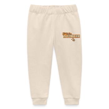 Fk the Algorithm – Digital Rebellion - Baby Organic Sweatpants by Stanley/Stella - soft Ecru - Front