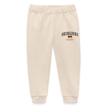 Heidelberg Germany Vintage Design - Baby Organic Sweatpants by Stanley/Stella - soft Ecru - Front