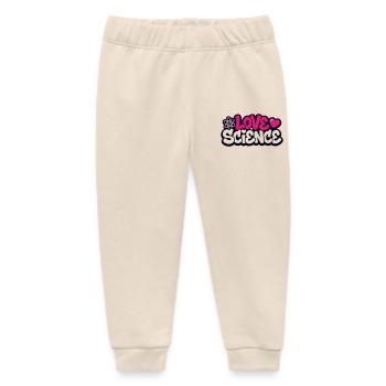 Love Science Schriftzug Logo - Baby Organic Jogginghose Baby Tumbler von Stanley/Stella - Natur - Vorne