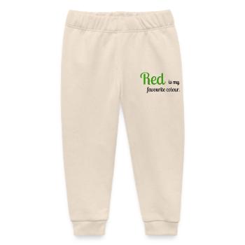 Rot - Baby Organic Jogginghose Baby Tumbler von Stanley/Stella - Natur - Vorne