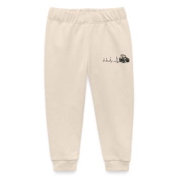 Heartbeat Farmer - Agriculture Rural Life - Baby Organic Sweatpants by Stanley/Stella - soft Ecru - Front