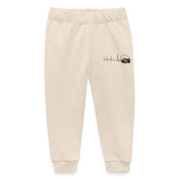 Heartbeat Kraz GDR Truck - Baby Organic Sweatpants by Stanley/Stella - soft Ecru - Front