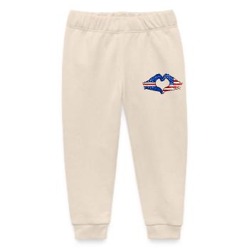 Kap Verde USA Flagge Hände Herzform used - Baby Organic Jogginghose Baby Tumbler von Stanley/Stella - Natur - Vorne
