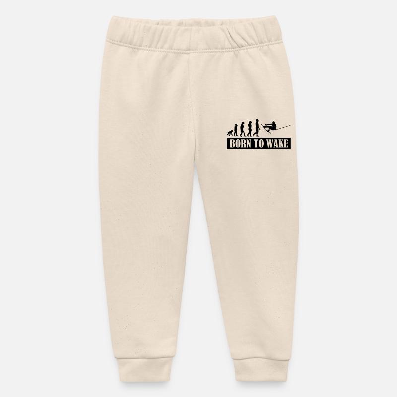 Wakeboard,Shred,Wakeboarder,Wakeboarding,Wake - Pantalon de jogging bébé bio Stanley/Stella - écru doux