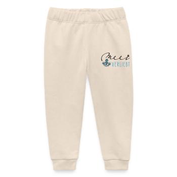 Sea in love - Baby Organic Sweatpants by Stanley/Stella - soft Ecru - Front