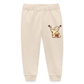 Golden Retriever Yoga & Gymnastik Talent - Baby Organic Jogginghose Baby Tumbler von Stanley/Stella - Natur - Vorne