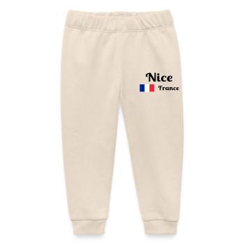 Nizza Frankreich - Stilvolle Drucke - Baby Organic Jogginghose Baby Tumbler von Stanley/Stella - Natur - Vorne