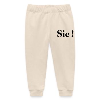 Sic! - Baby Organic Sweatpants by Stanley/Stella - soft Ecru - Front