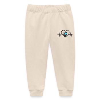 Astronaut Herz Raumfahrt Kosmos Helm - Baby Organic Jogginghose Baby Tumbler von Stanley/Stella - Natur - Vorne