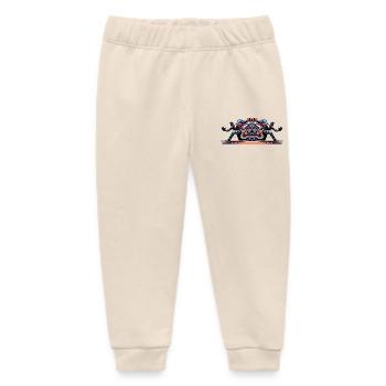 Dynamic, colorful bowlers in action - Baby Organic Sweatpants by Stanley/Stella - soft Ecru - Front