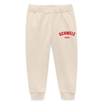 BASEL Switzerland Schweiz - Baby Organic Sweatpants by Stanley/Stella - soft Ecru - Front