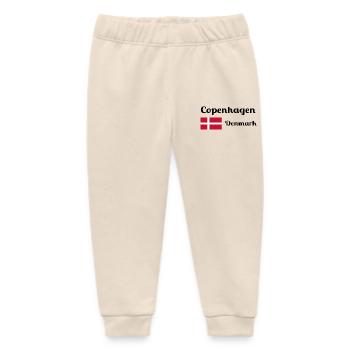 Kopenhagen, Dänemark - Stylische Drucke - Baby Organic Jogginghose Baby Tumbler von Stanley/Stella - Natur - Vorne