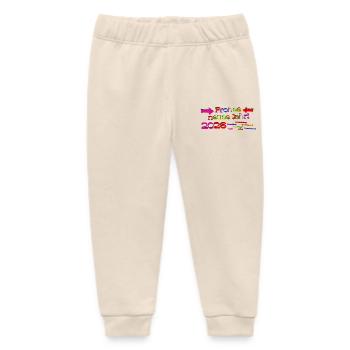 Happy New Year 2026 New Year wishes colorful blessings - Baby Organic Sweatpants by Stanley/Stella - soft Ecru - Front
