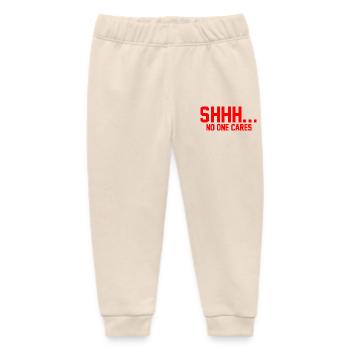 CHUT... Personne ne s’en soucie - Pantalon de jogging bébé bio Stanley/Stella - écru doux - Devant