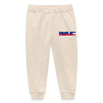 love Sorbs Lusatia Upper Lusatia Home with heart - Baby Organic Sweatpants by Stanley/Stella - soft Ecru - Front