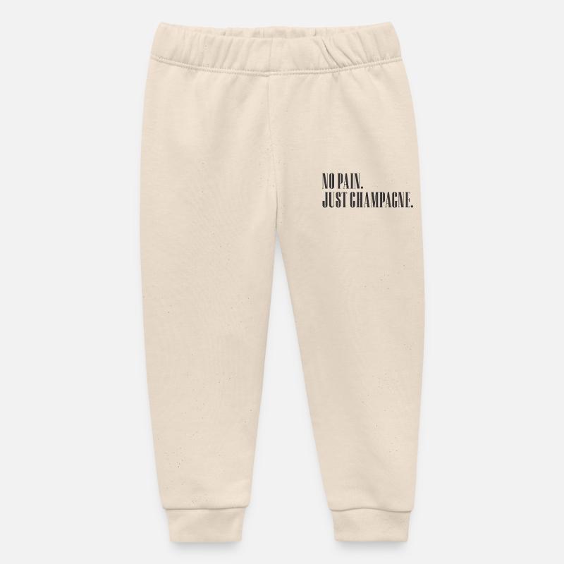 pas de douleur - Pantalon de jogging bébé bio Stanley/Stella - écru doux