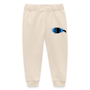 High Current Plug Electrician - Baby Organic Sweatpants by Stanley/Stella - soft Ecru - Front