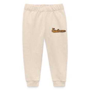 Eindhoven Retro Script - Baby Organic Sweatpants by Stanley/Stella - soft Ecru - Front