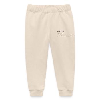 Laughter - verb - definition - phonetic transcription - Baby Organic Sweatpants by Stanley/Stella - soft Ecru - Front