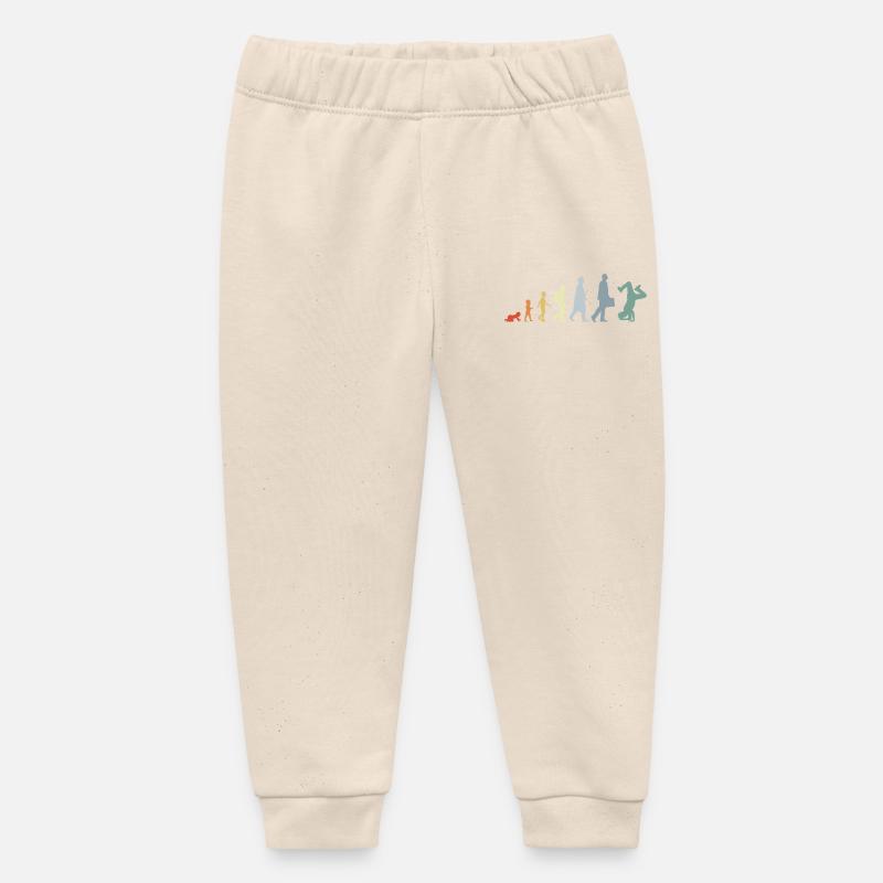 Vintage Breakdancer Evolution - Pantalon de jogging bébé bio Stanley/Stella - écru doux