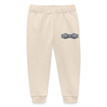 Folded Checkered Patterns - Baby Organic Sweatpants by Stanley/Stella - soft Ecru - Front