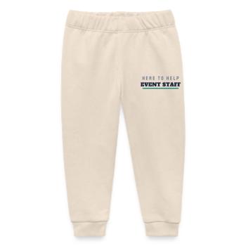 Équipe d’événements - Conception de texte Varsity pour groupes - Pantalon de jogging bébé bio Stanley/Stella - écru doux - Devant