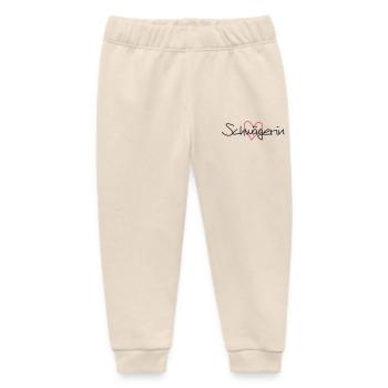 Schwägerin Herz Geschenk Junggesellenabschied - Baby Organic Jogginghose Baby Tumbler von Stanley/Stella - Natur - Vorne