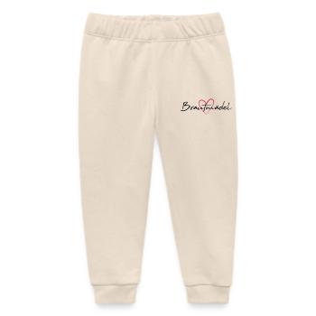 Bridesmaid Heart Hen Party - Baby Organic Sweatpants by Stanley/Stella - soft Ecru - Front