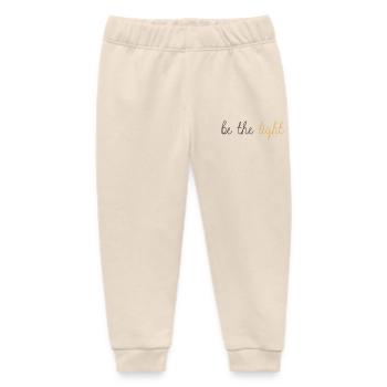 Be The Light! - Baby Organic Sweatpants by Stanley/Stella - soft Ecru - Front