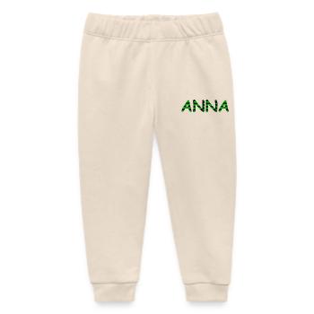 Vorname "Anna" - Neon Style - Baby Organic Jogginghose Baby Tumbler von Stanley/Stella - Natur - Vorne
